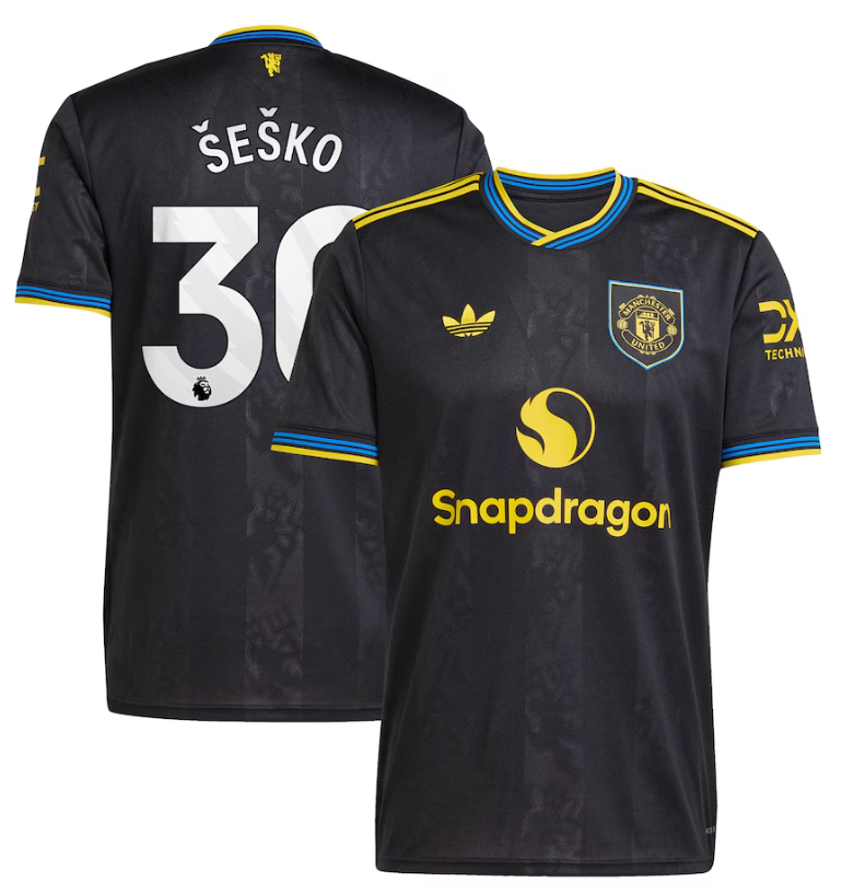MANCHESTER UNITED FC AUSWEICHTRIKOT 2025/2026 - ŠEŠKO #30
