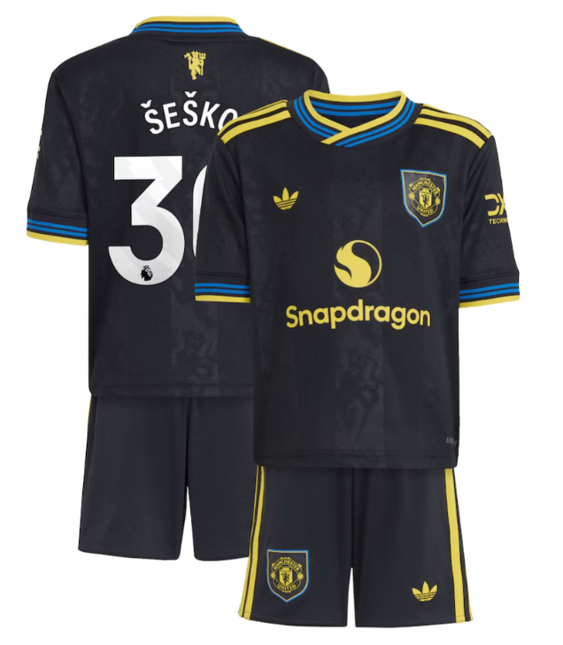 MANCHESTER UNITED AUSWÄRTS-KINDERSET 2025/2026 - ŠEŠKO #30