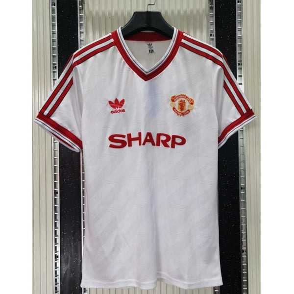 MANCHESTER UNITED - WEISSES AUSWÄRTSTRIKOT RETRO 1986
